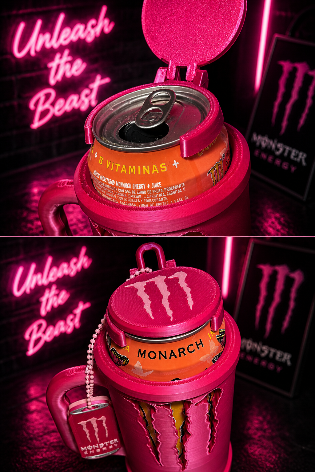 Kit porta lata Monster Magenta