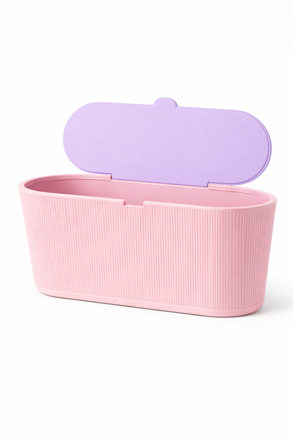 Lixeira de mesa Canelada Rosa