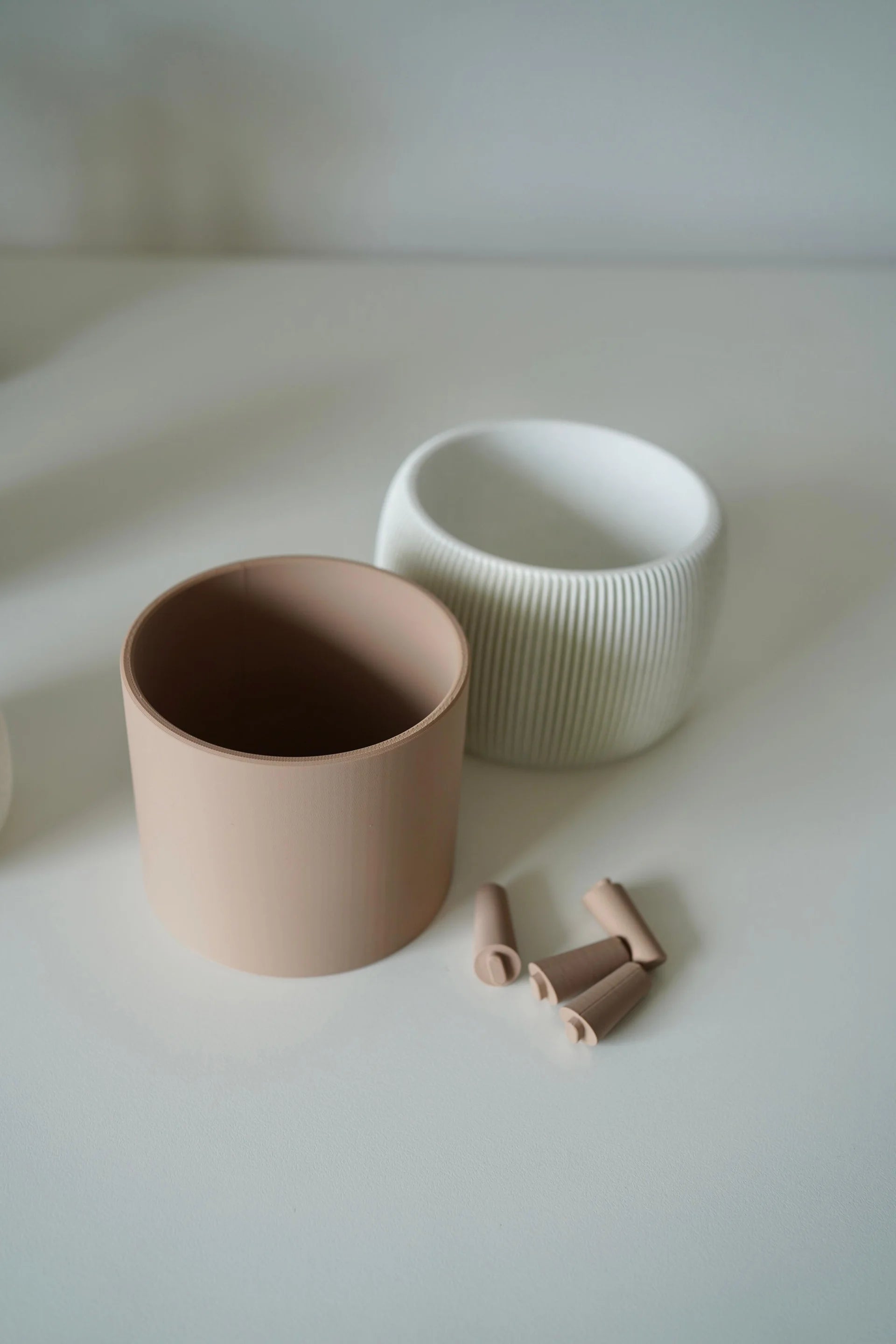 Kit Vaso de plantas Canelado